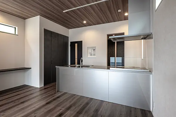 東大阪市の新築注文住宅　キッチン｜7ARC（セブンアーク）施工事例