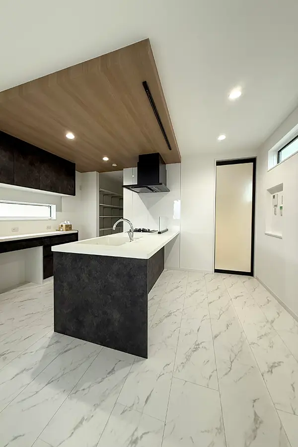 堺市北区の新築注文住宅　キッチン｜7ARC（セブンアーク）施工事例