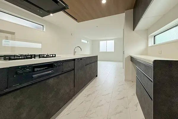 堺市北区の新築注文住宅　キッチン｜7ARC（セブンアーク）施工事例